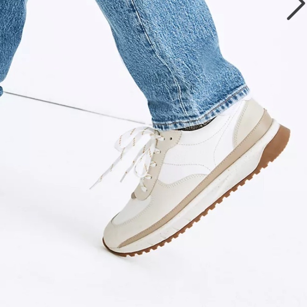 New Madewell Kickoff Trainer Sneakers in Nubuck‎ Colorblock Leather